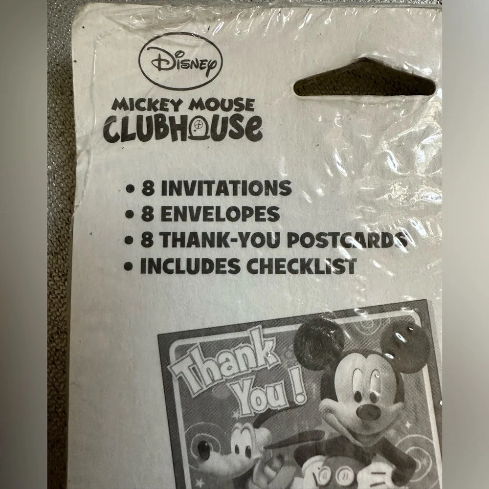 New Vtg Disney Mickey Mouse Clubhouse Invatations Cards